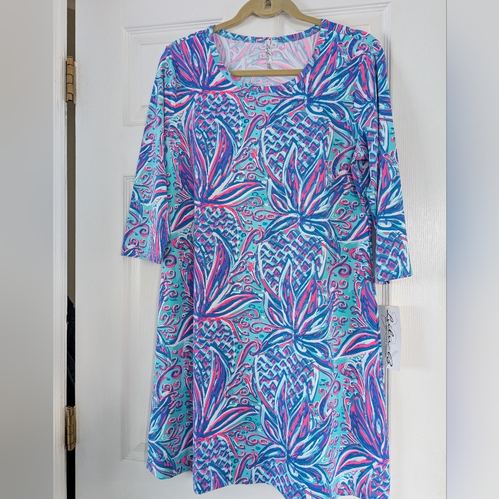Lulu B NWT M 3/4 Sleeve A-Line Dress